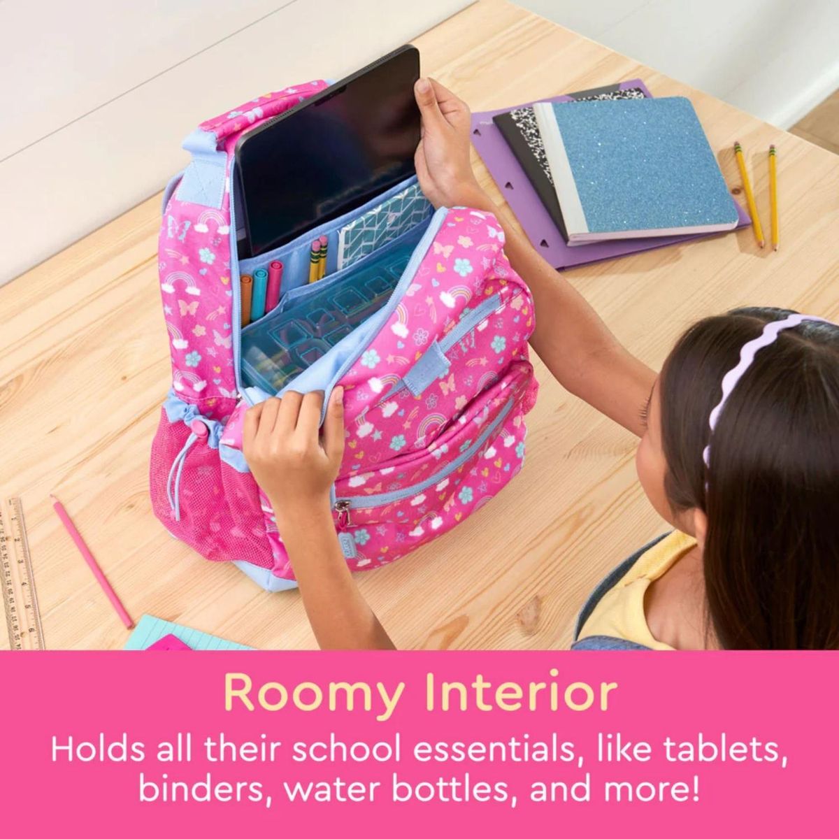 BENTGO - Mochila Escolar Bentgo Kids - Arcoiris y Mariposas