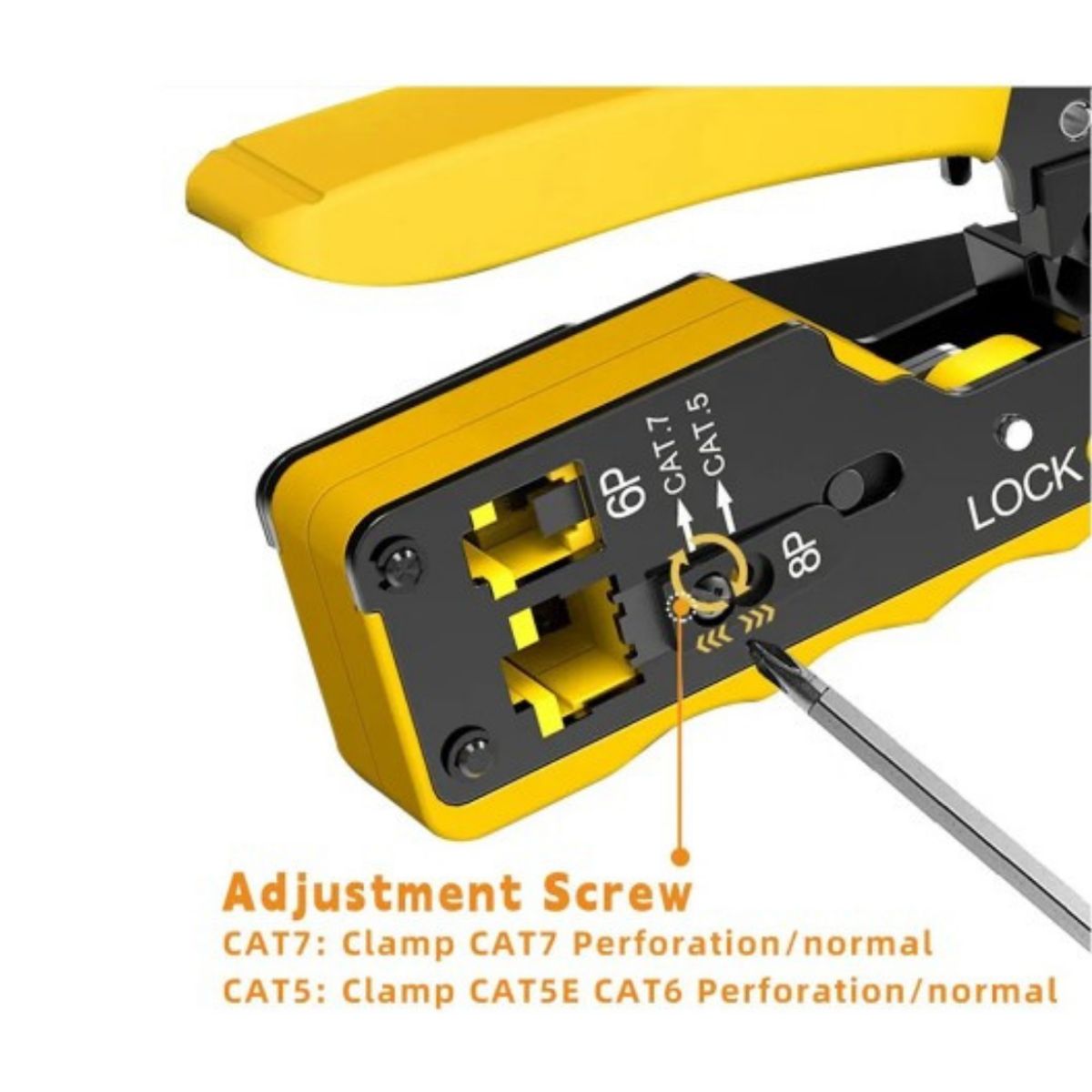 GENERICO - Ponchador Crimpeador RJ45 - RJ11 Pasantes