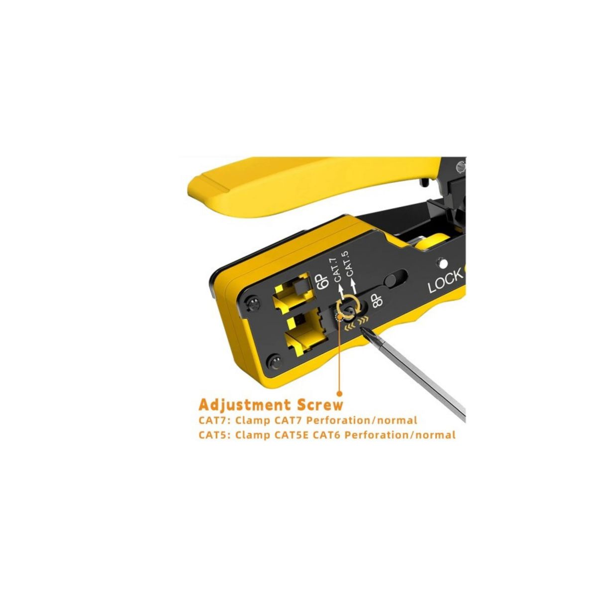 GENERICO - Ponchador Crimpeador RJ45 - RJ11 Pasantes