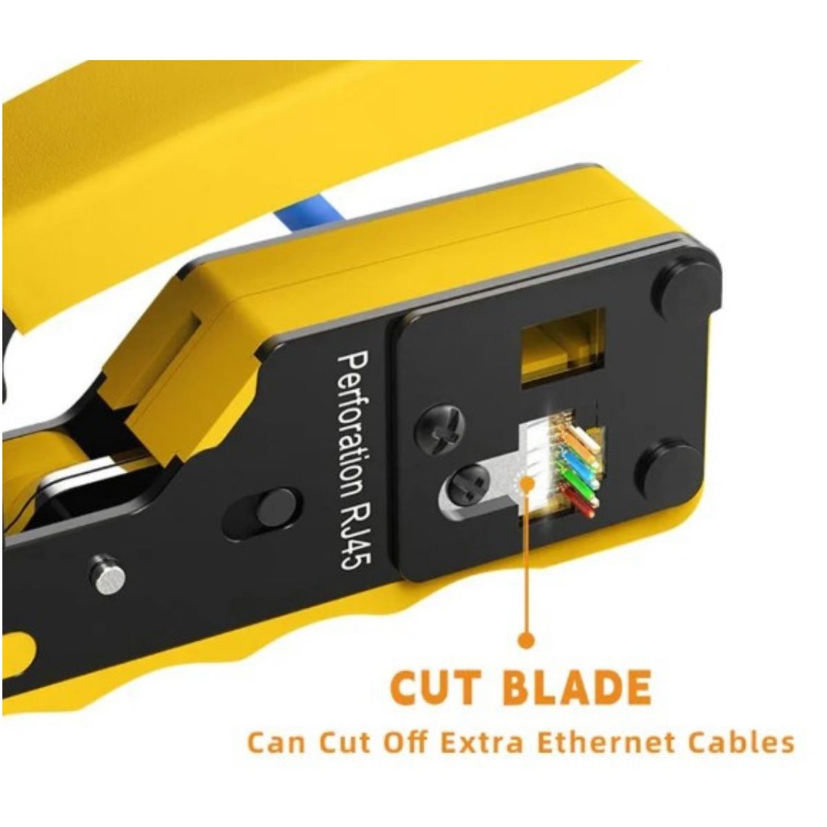 GENERICO - Ponchador Crimpeador RJ45 - RJ11 Pasantes