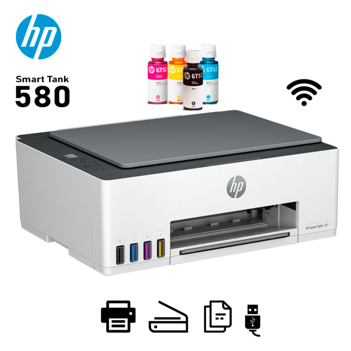HP - Impresora HP Smart Tank 580
