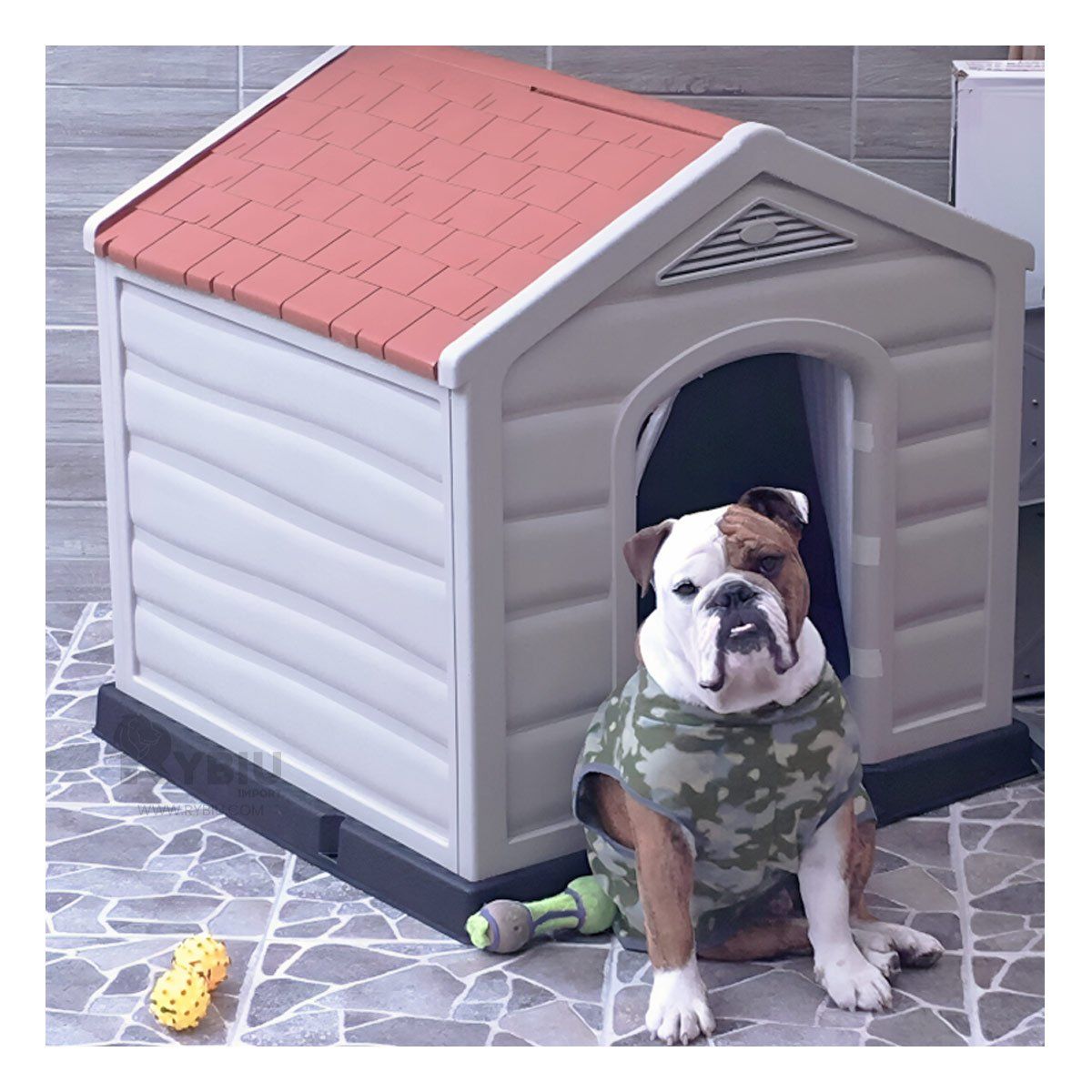 GENERICO - Casa Resistente y Elegante para Perro Mediana Y+Agendita