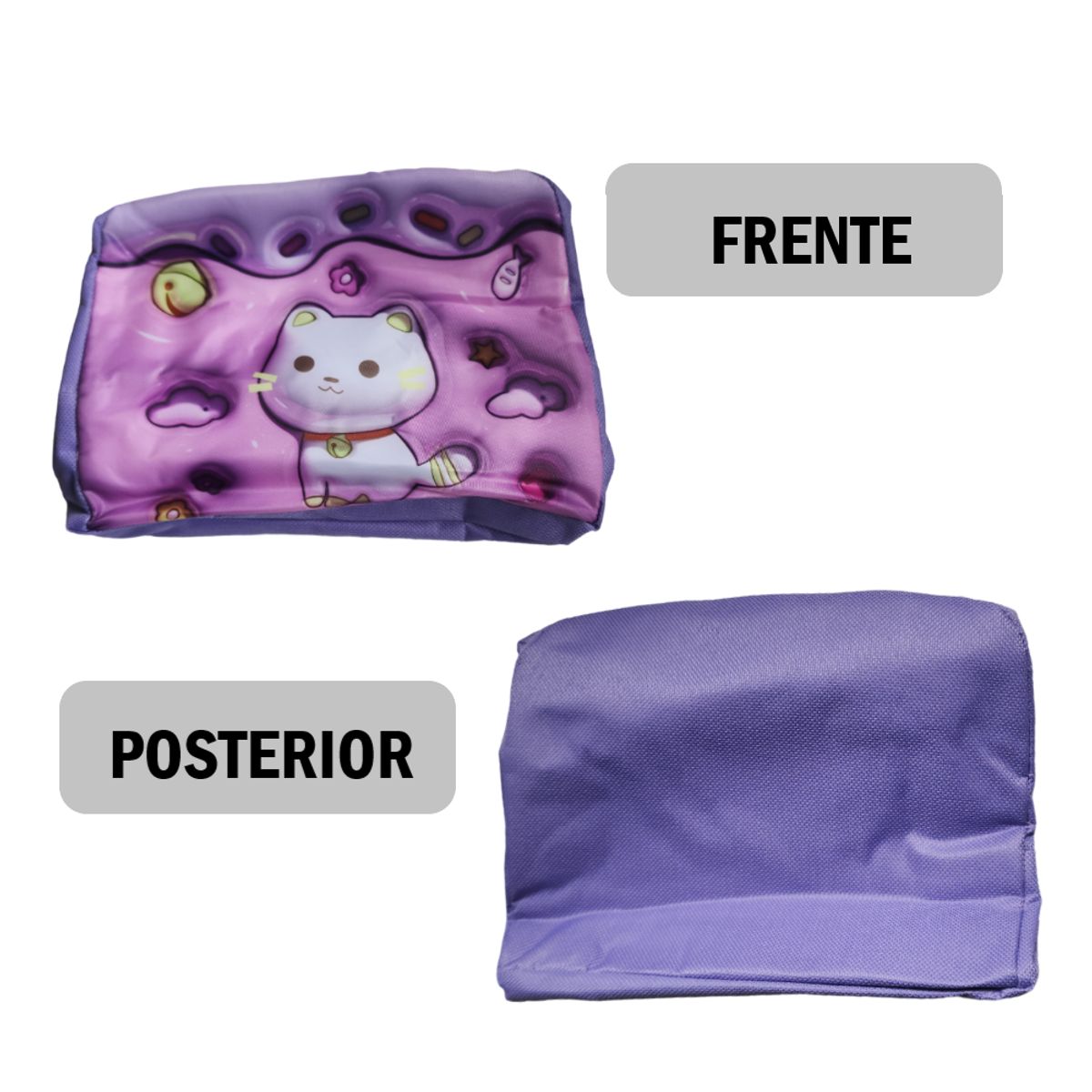 GENERICO - Lonchera Bolso Morado Para alimentos con diseño infantil