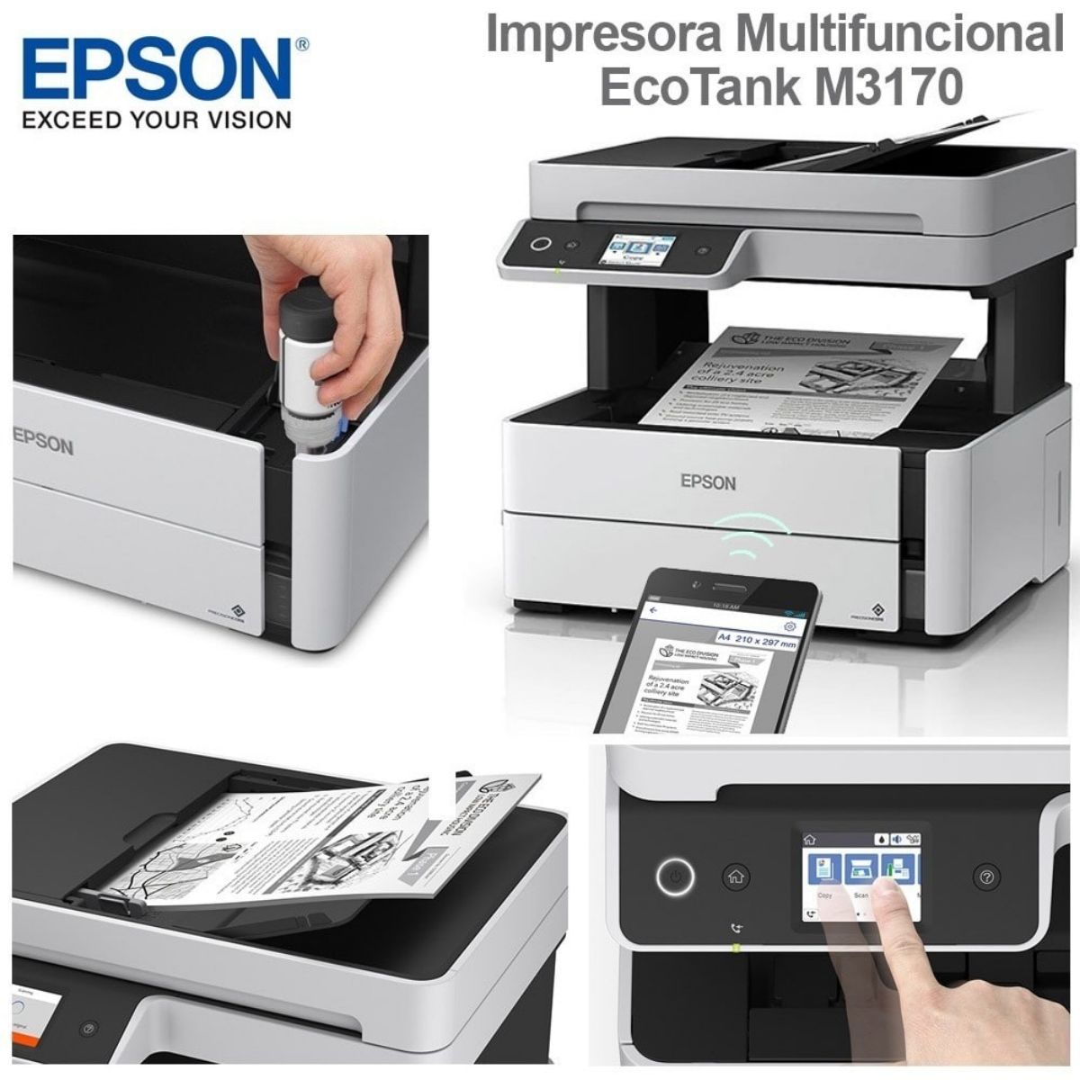 EPSON - Impresora Multifuncional Epson EcoTank M3170