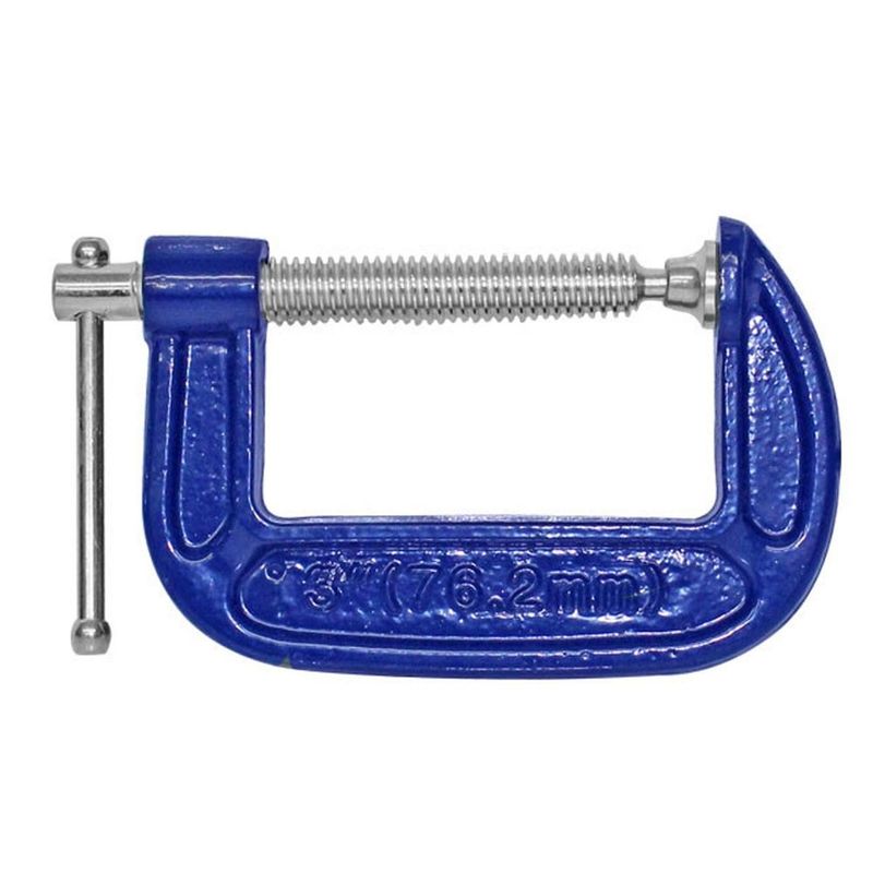 TOOLCRAFT - Prensa tipo c de hierro nodular 3" toolcraft tc1453