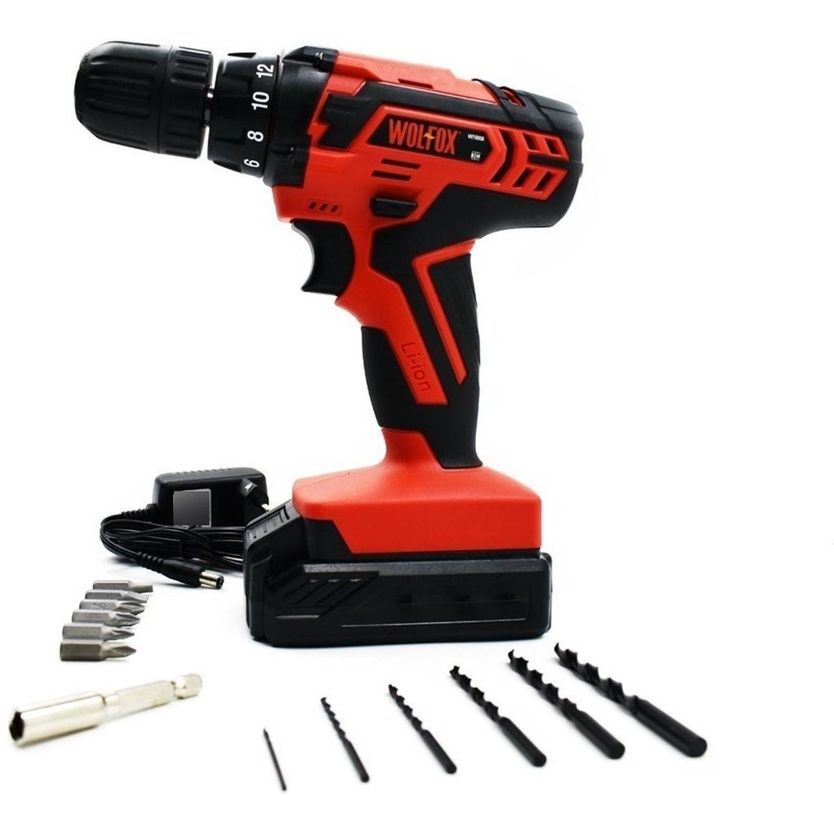 WOLFOX - Taladro atornillador inalámbrico 12v ion litio wf0008 wolfox