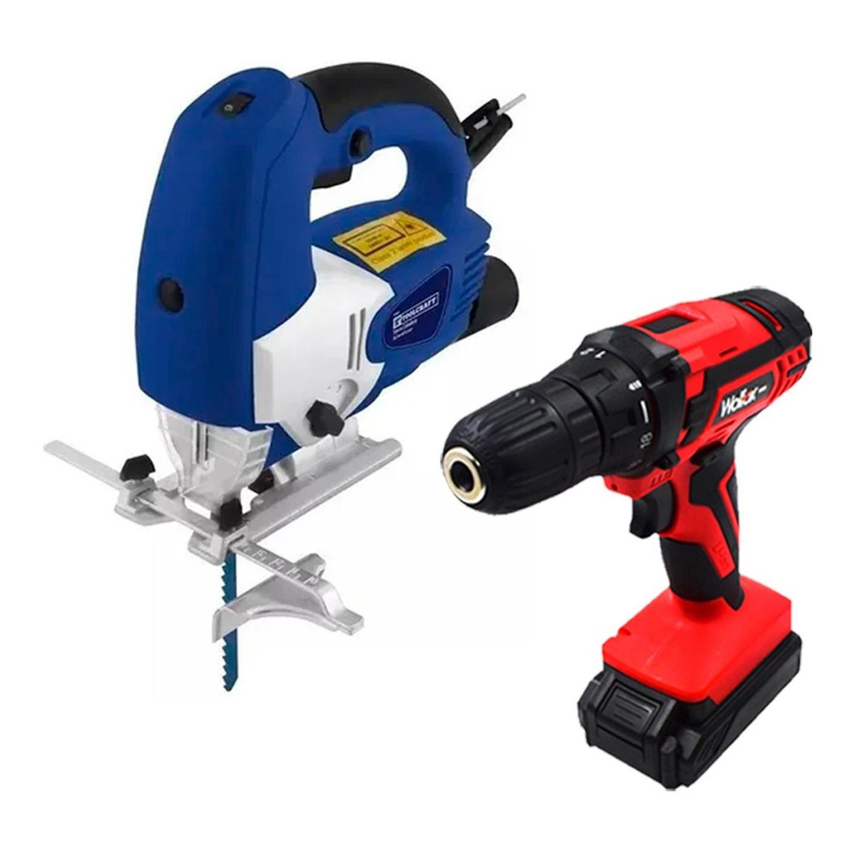 WOLFOX - Taladro atornillador 12v 38 + sierra caladora 800w wolfox wf0008-k8