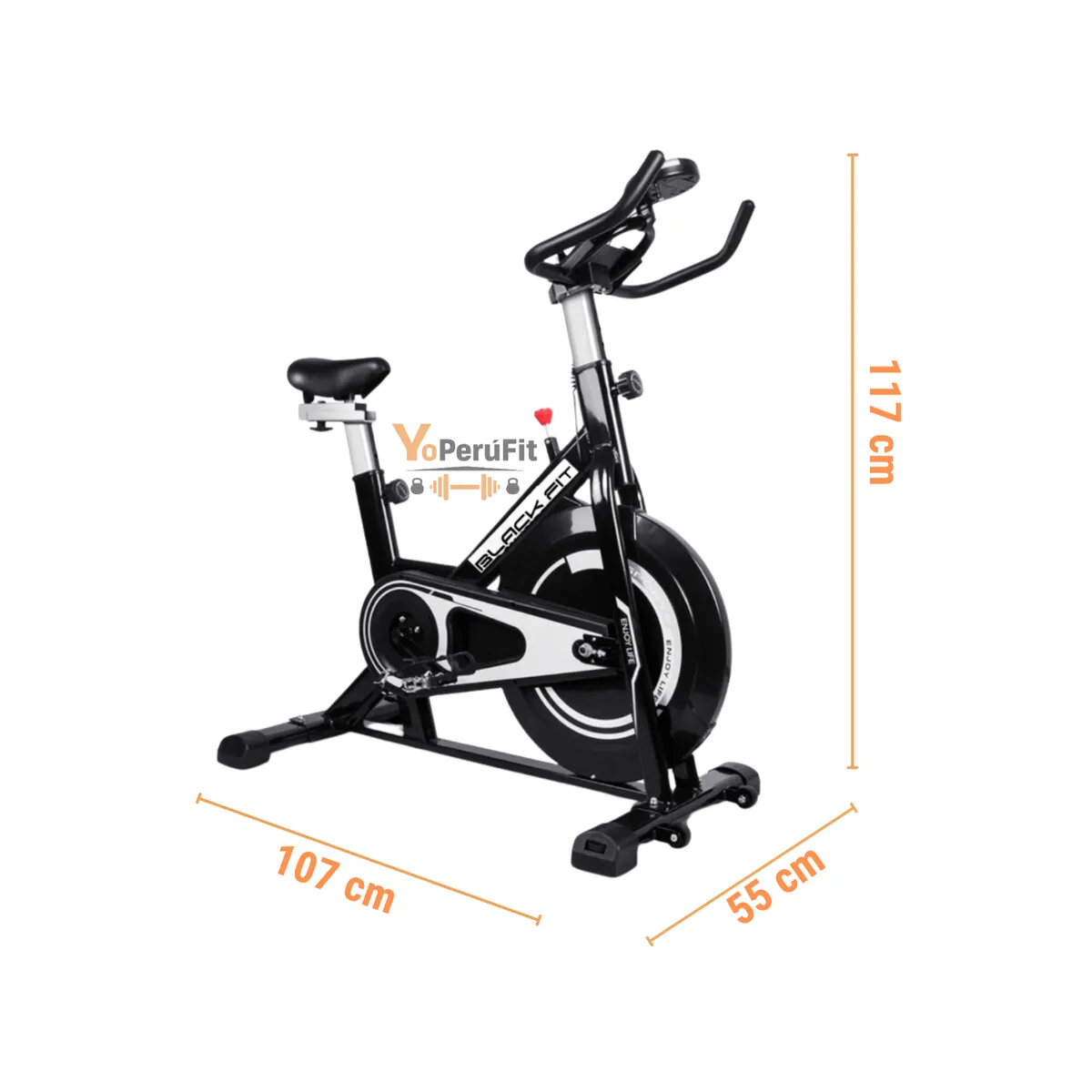 GENERICO - BICICLETA SPINNING DE 12KG FRENO MAGNÉTICO