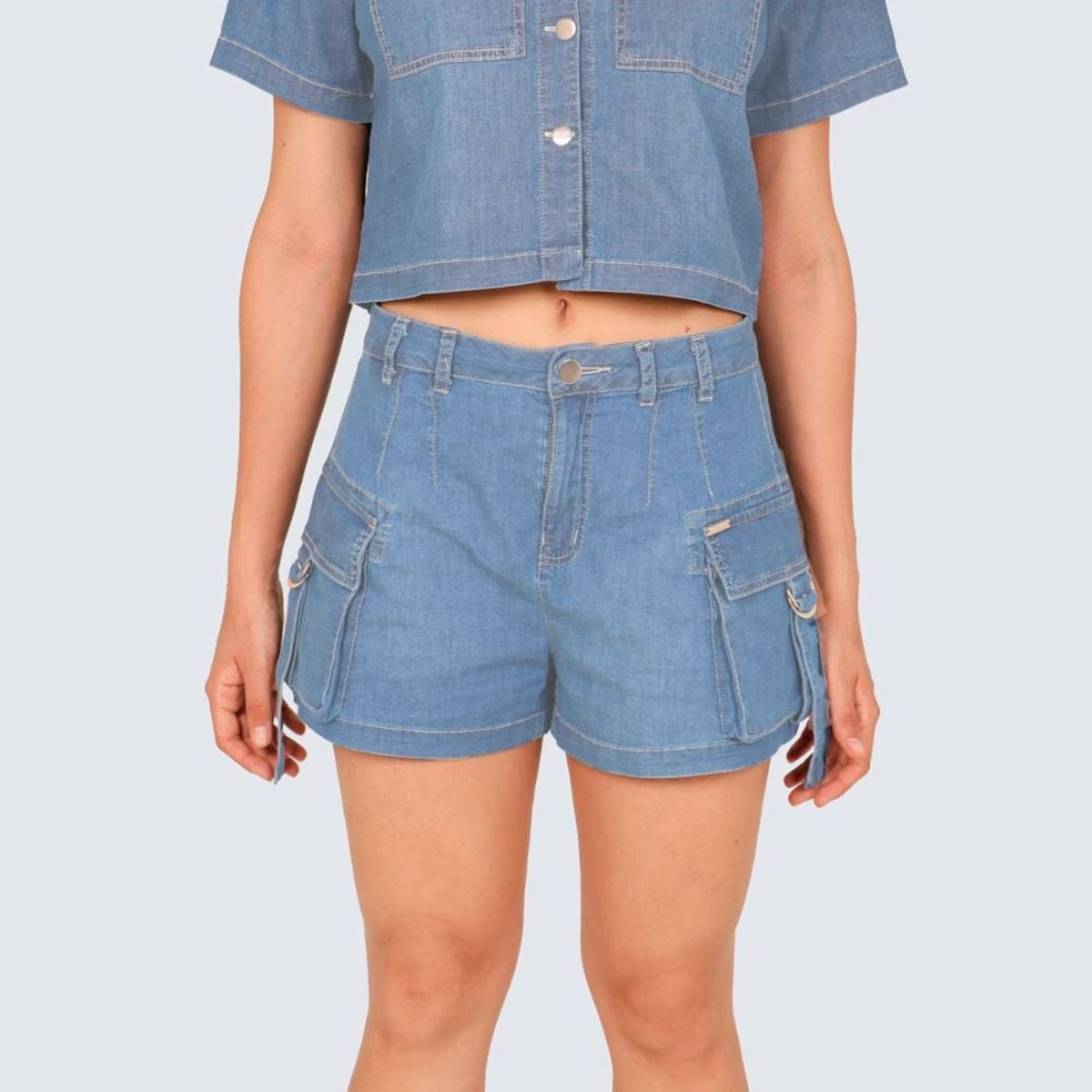 PARADA 111 - SHORT CARGO CINTURA MUJER PARADA111 KAZY