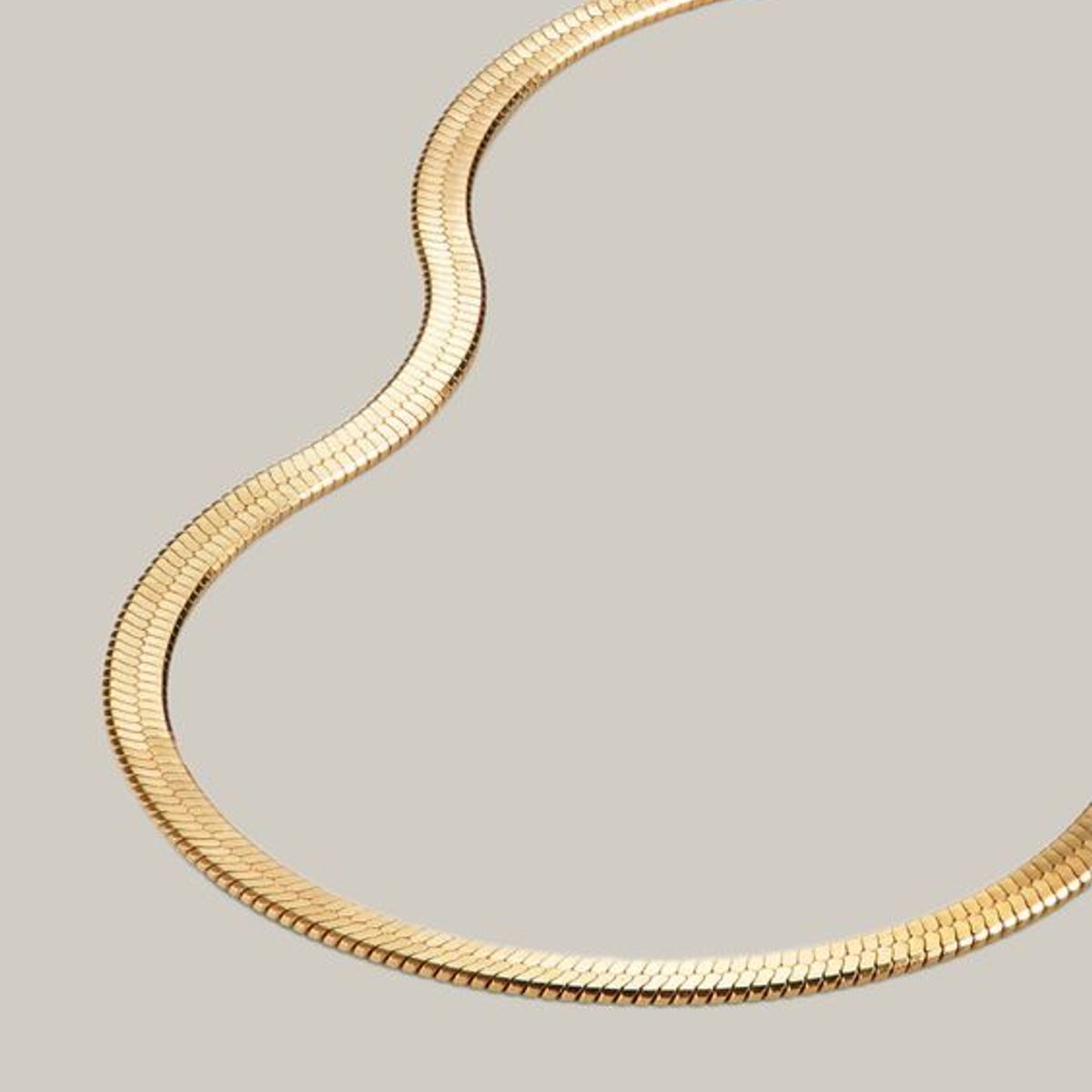 CLEO JOYAS & ACCESORIOS - Cadena Snake Dorado Acero