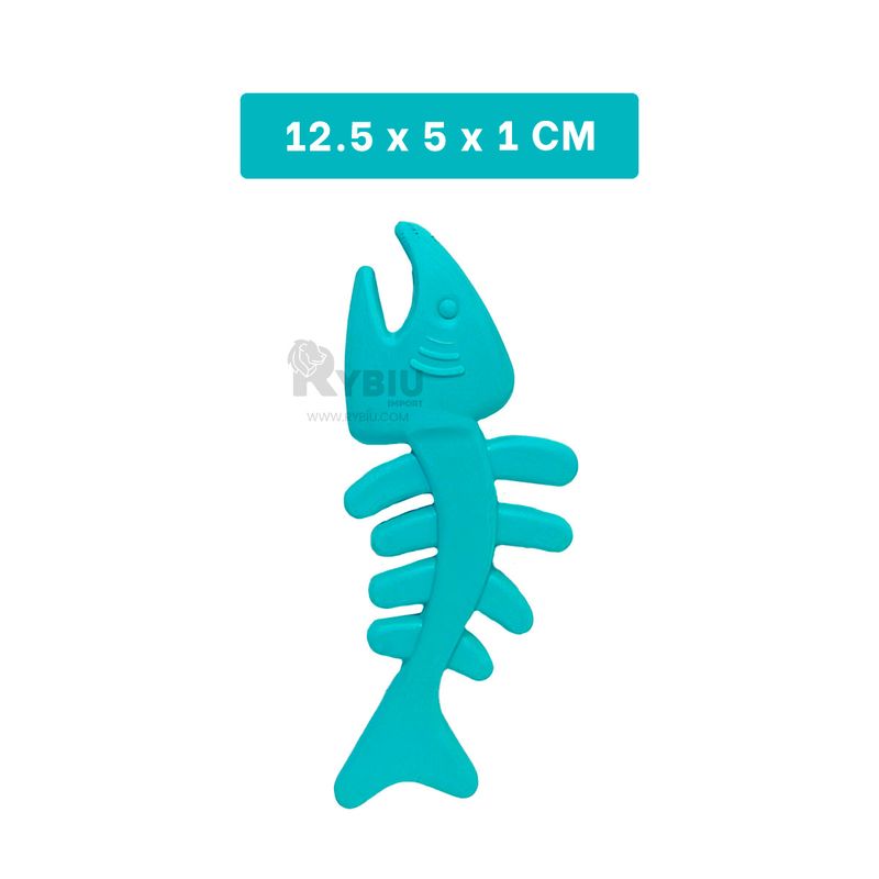 RYBIU IMPORT - Pez Apto para Mascotas en Verde Y+Regalo Ligas para Peinar
