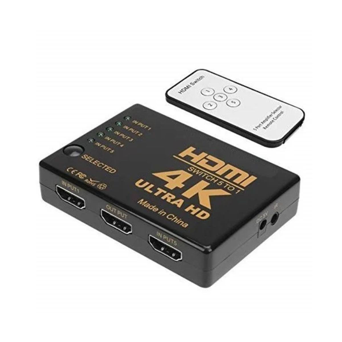 GENERICO - HDMI SWITCH 5  TO 1 CON CONTROL REMOTO
