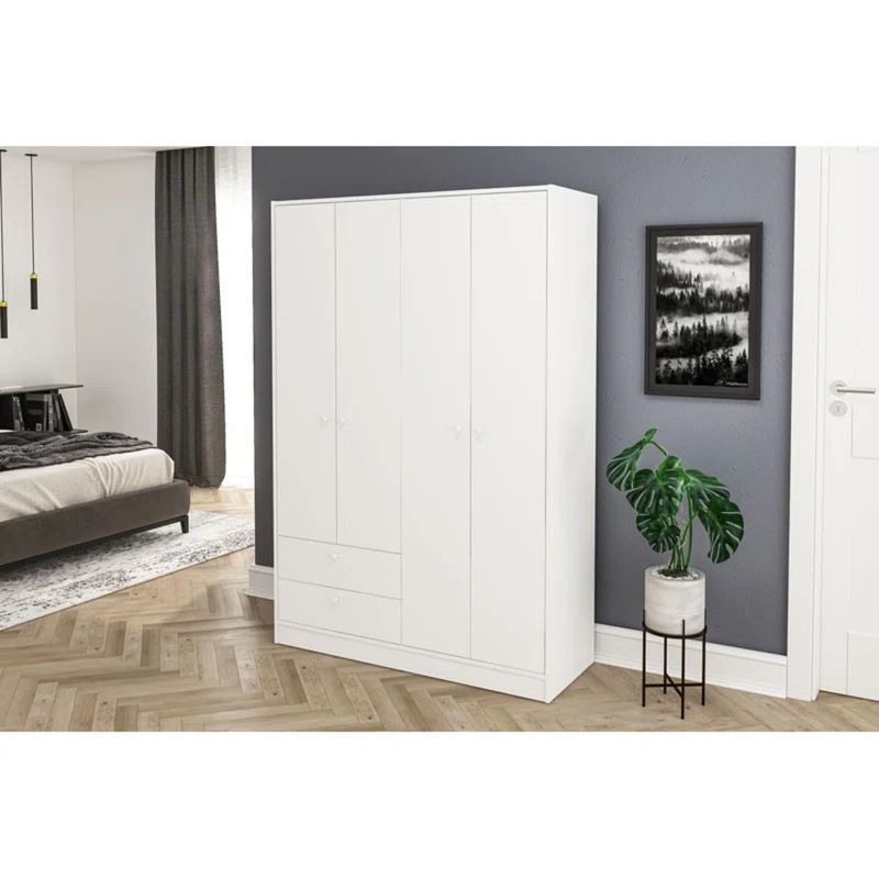 GENERICO - Ropero Moderno Masato Blanco R&R MUEBLES