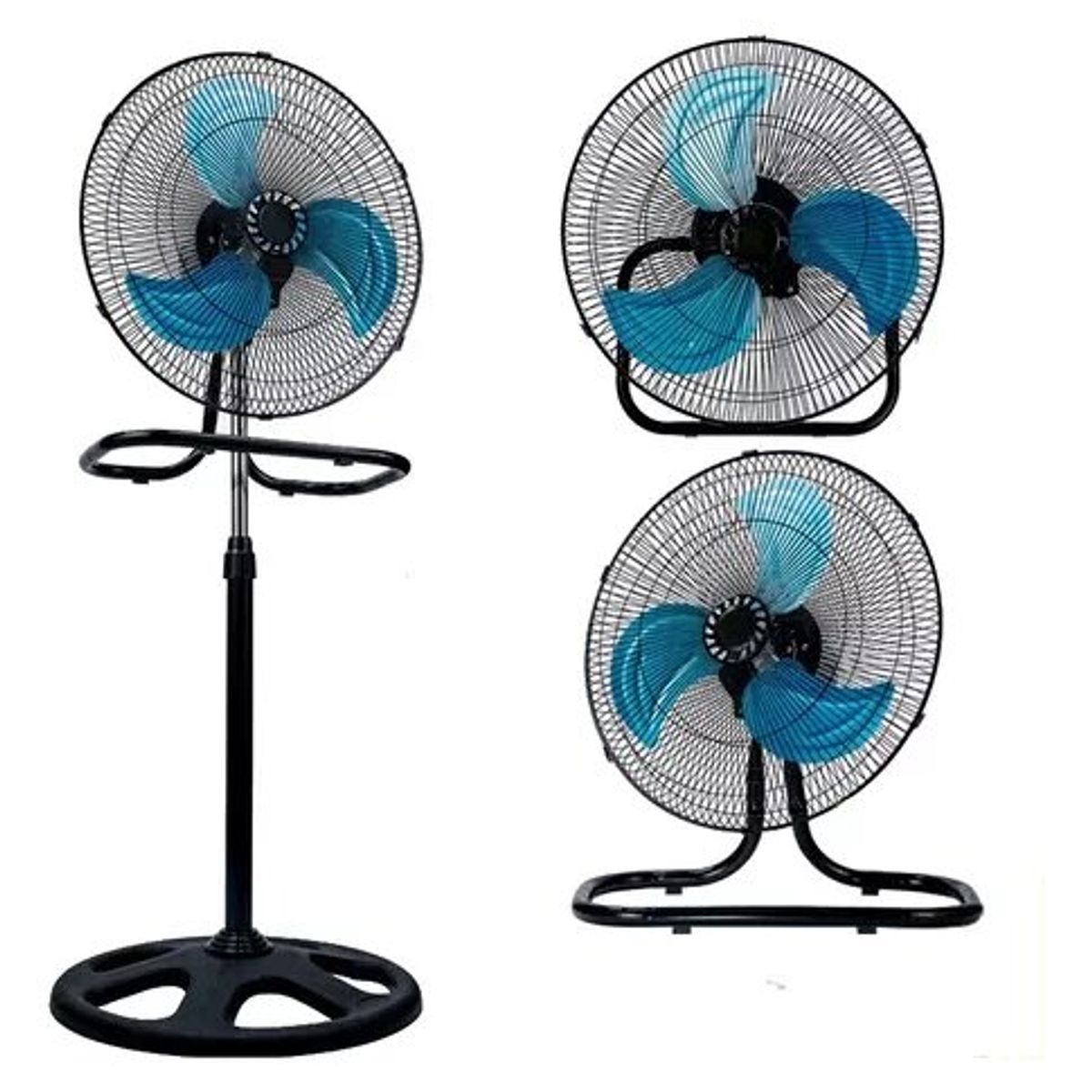 GENERICO - VENTILADOR SEMINDUSTRIAL 65W 3 HELICES 3 EN 1