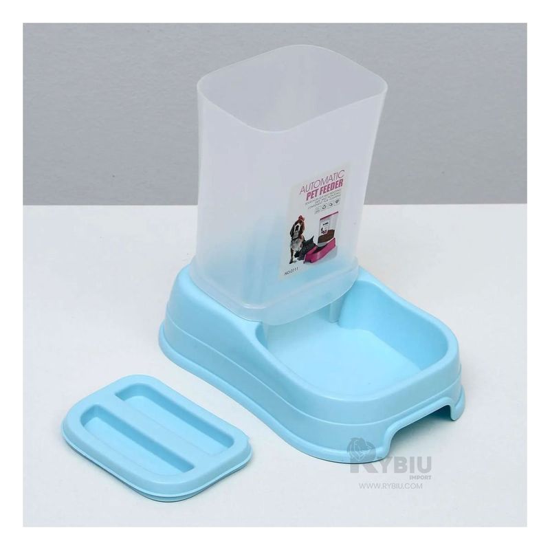 RYBIU IMPORT - Dispensador Higienico de Comida Pet de Color Celeste