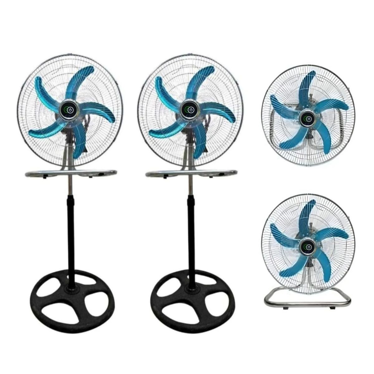 GENERICO - VENTILADOR SEMINDUSTRIAL 65W 5 HELICES 3 EN 1
