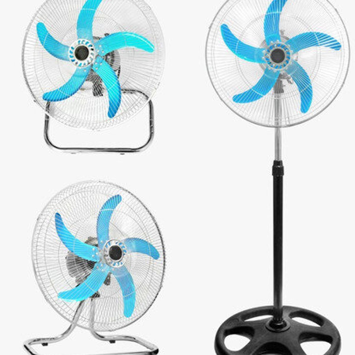 GENERICO - VENTILADOR SEMINDUSTRIAL 65W 5 HELICES 3 EN 1