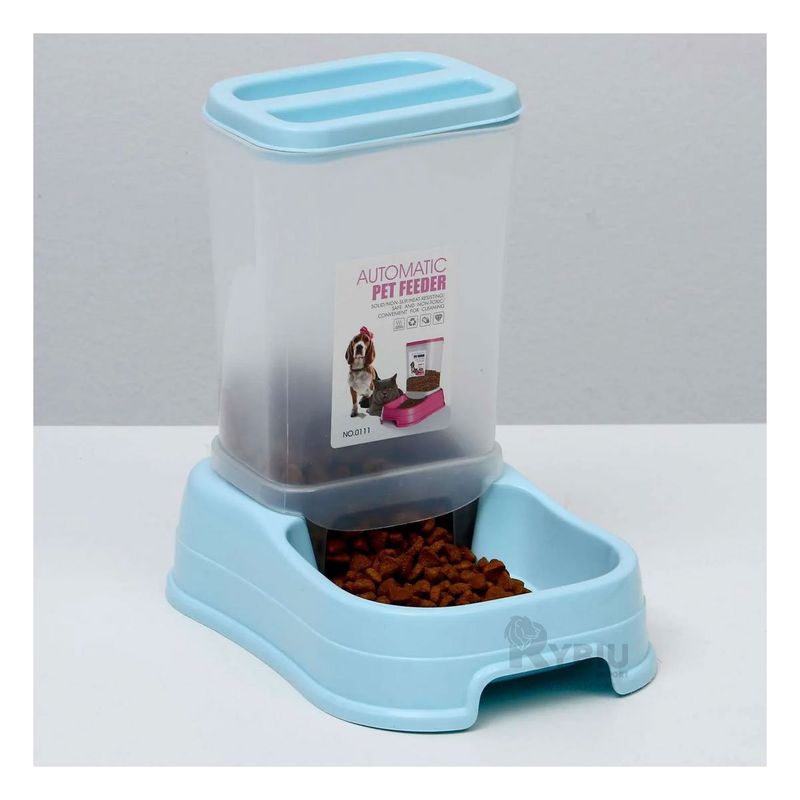 RYBIU IMPORT - Expendedor Funcional Comida Pet en Celeste Y+Gift MiniAgenda