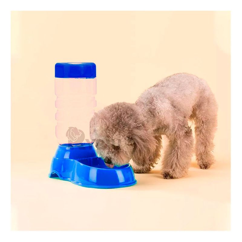 RYBIU IMPORT - Dispensador Hidratante para Mascotas Azul Y+Papel de Regalo