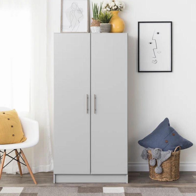 GENERICO - Ropero Moderno Cretia Gris R&R MUEBLES