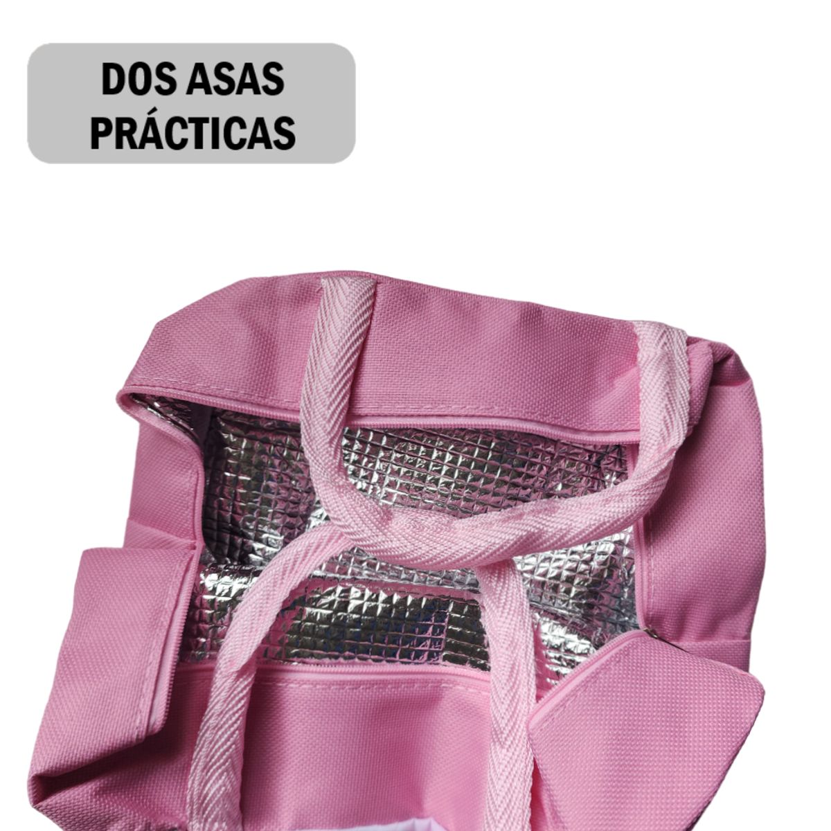 GENERICO - Lonchera Bolso Para alimentos con diseño animales - ROSADO