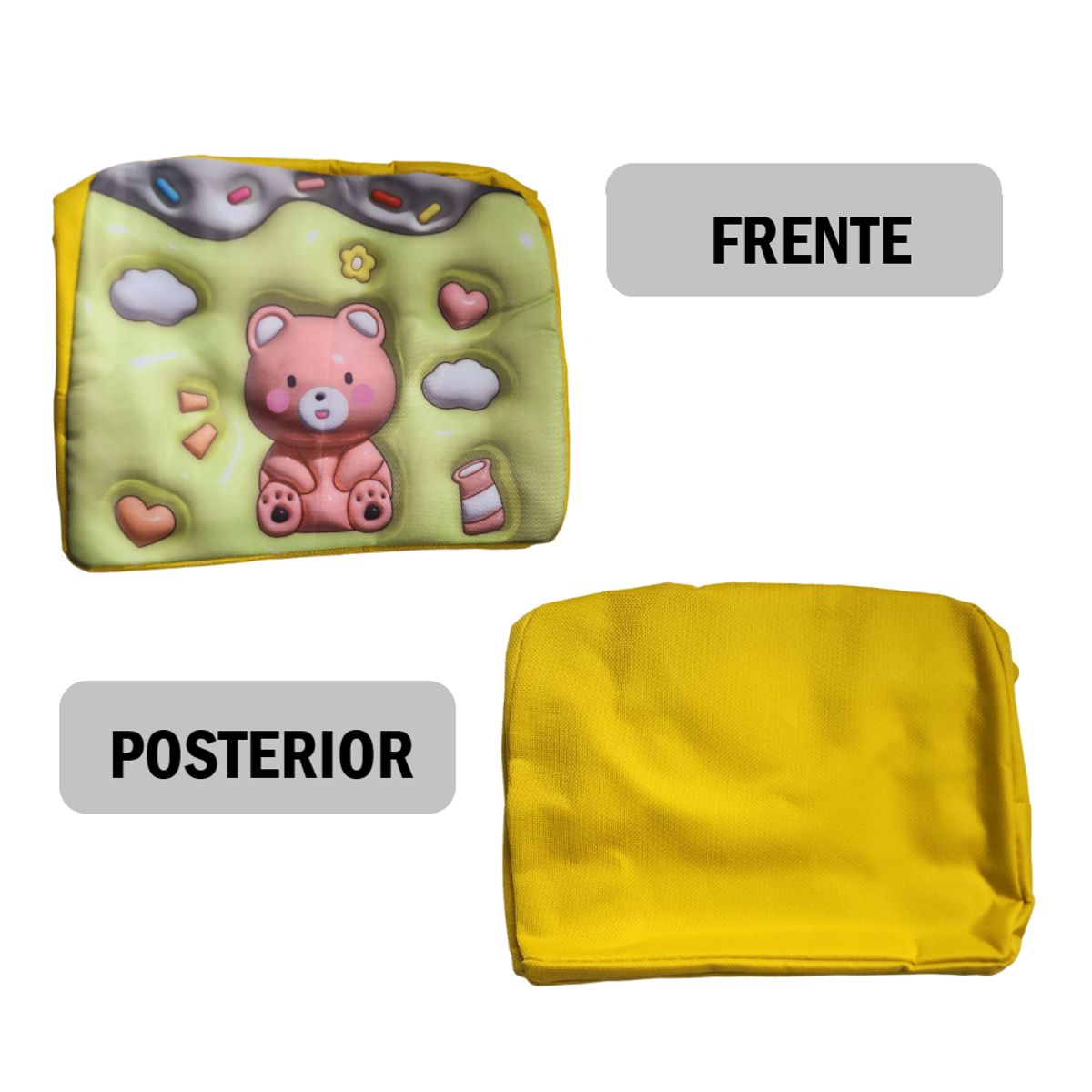 GENERICO - Lonchera Bolso Para alimentos con diseño animales - AMARILLO