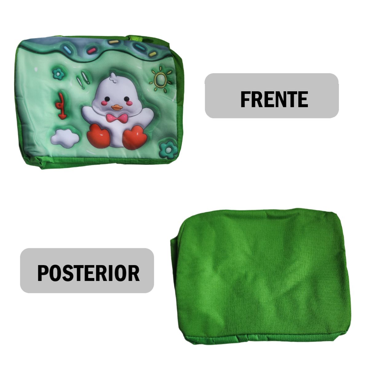 GENERICO - Lonchera Bolso Para alimentos con diseño animales - VERDE