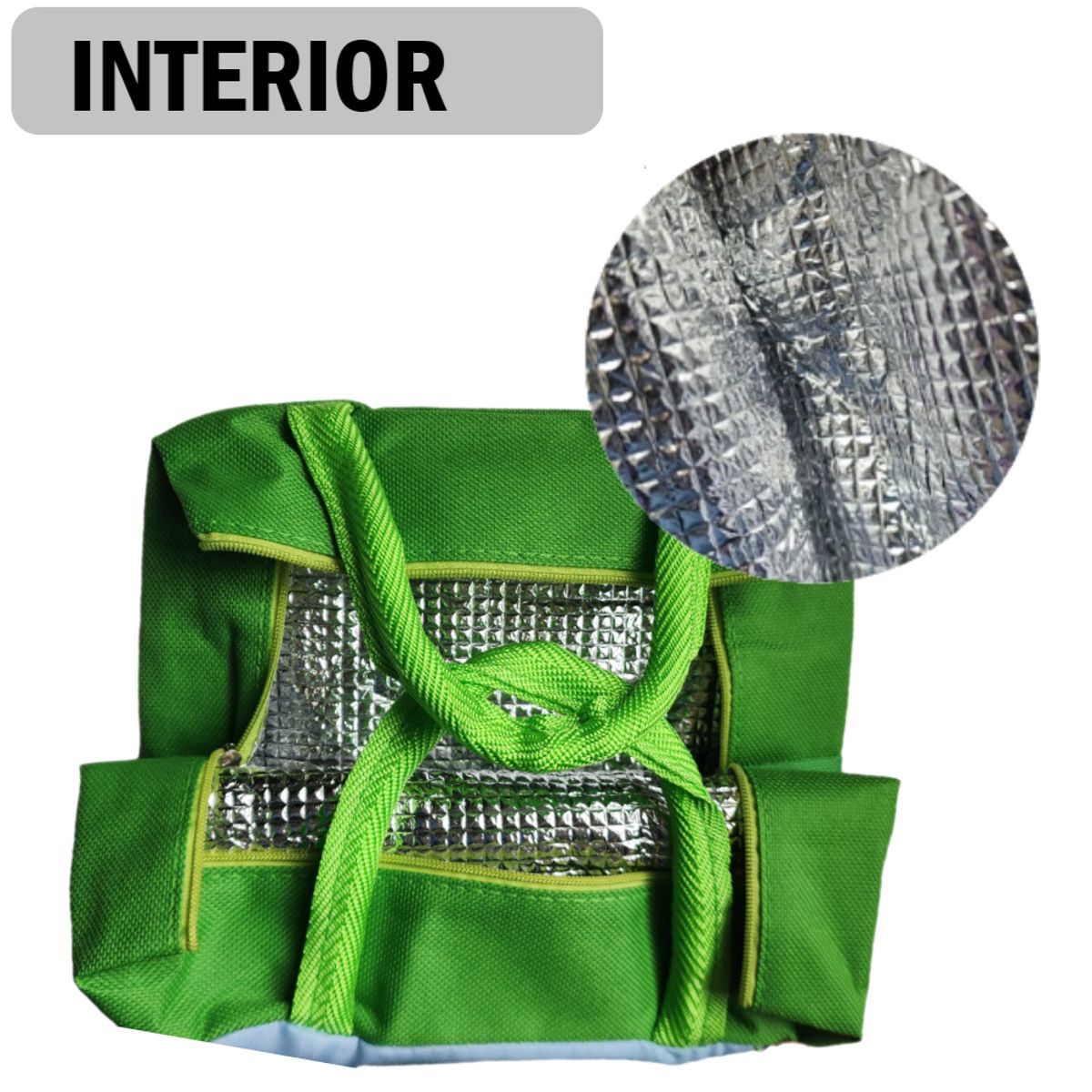 GENERICO - Lonchera Bolso Para alimentos con diseño animales - VERDE