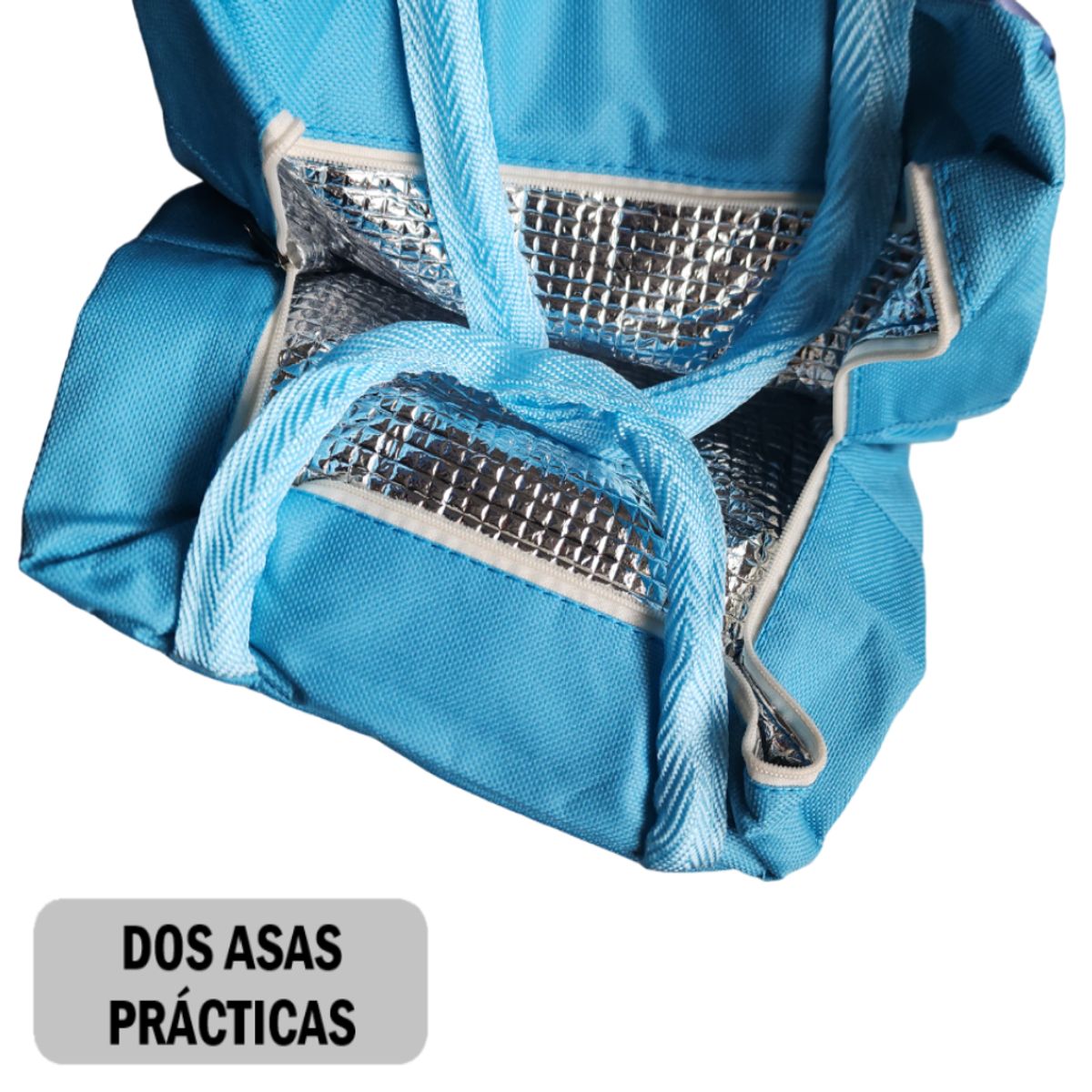 GENERICO - Lonchera Bolso Para alimentos con diseño animales - CELESTE