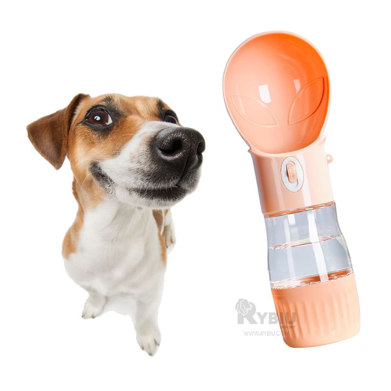GENERICO - Dispensador de Agua para Perros Naranja Y+Regalo Agendita