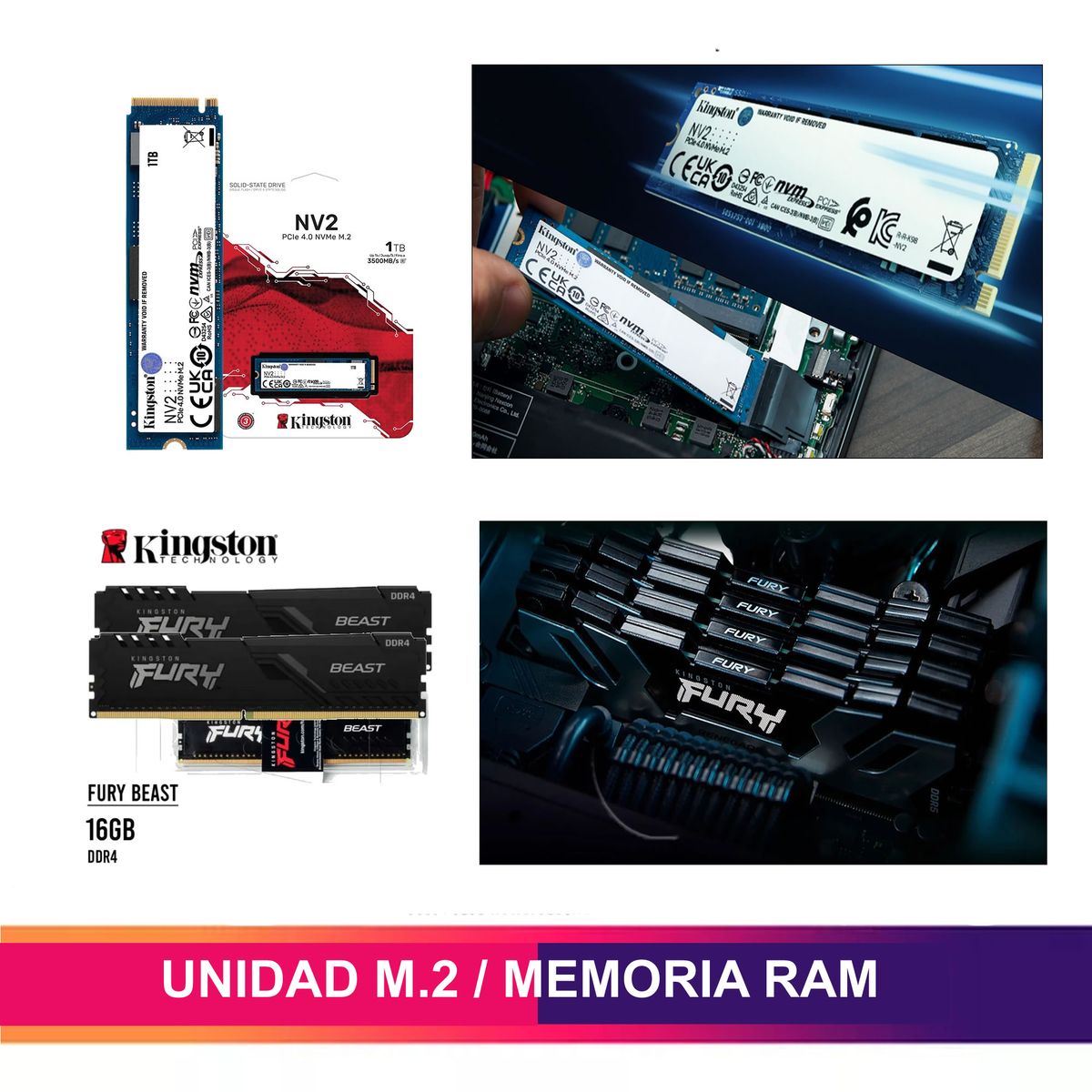 CYBERTEL - PC GAMER RYZEN 7 5700G  16GB RAM DUAL 1TB SSD M.2  CASE FUENTE 600W GAMER