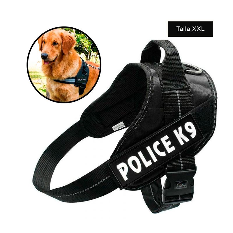 GENERICO - Arnes para Labrador en Negro XXL Y+Envoltorio de Regalo