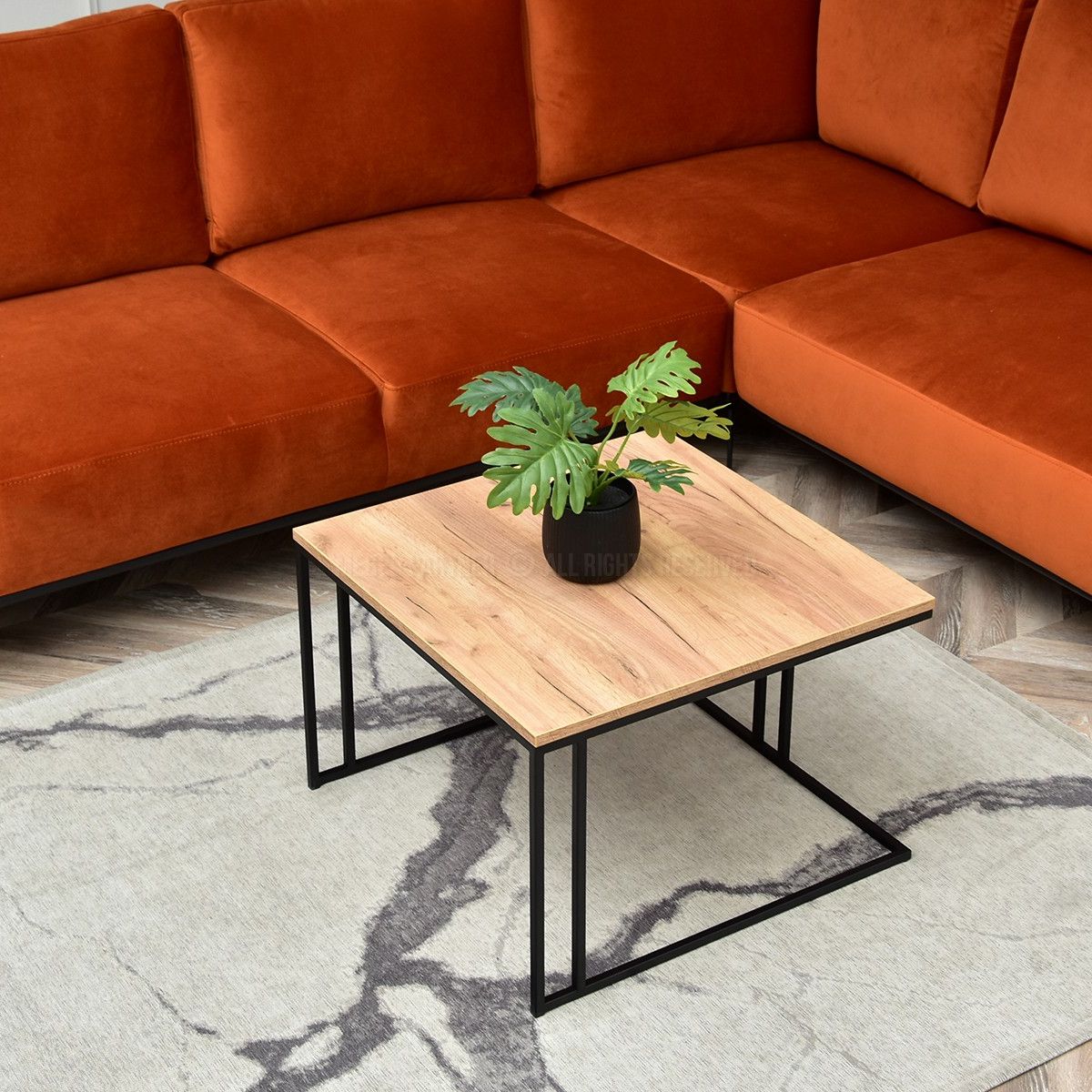 TU MESITA - Mesa de Centro Industrial Gigi color Duna TU MESITA