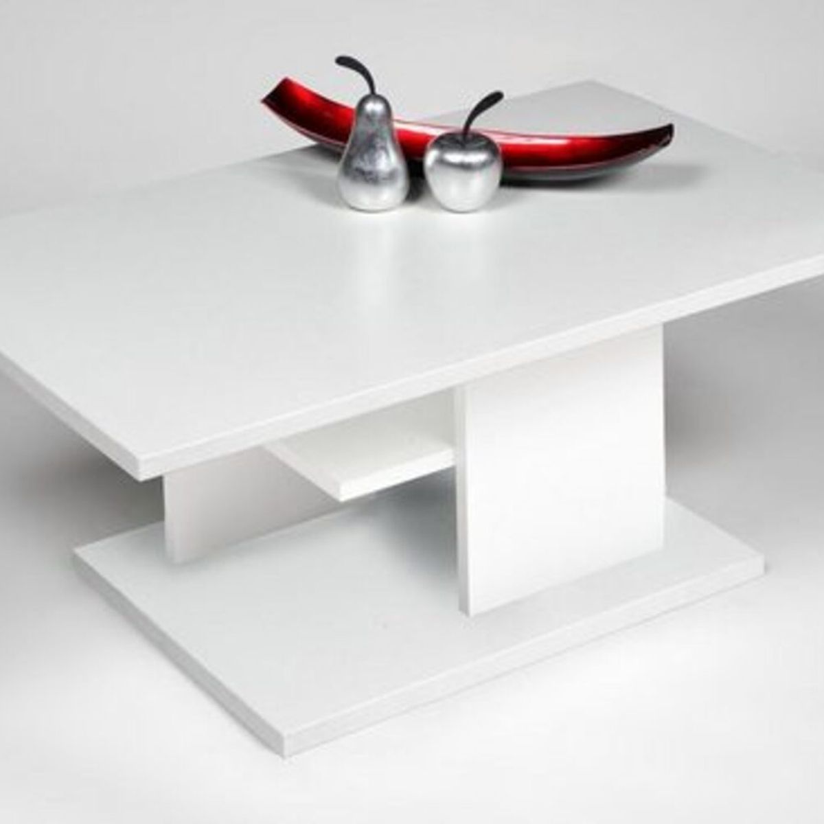 TU MESITA - Mesa de Centro Minimalista Amarilis Blanco TU MESITA