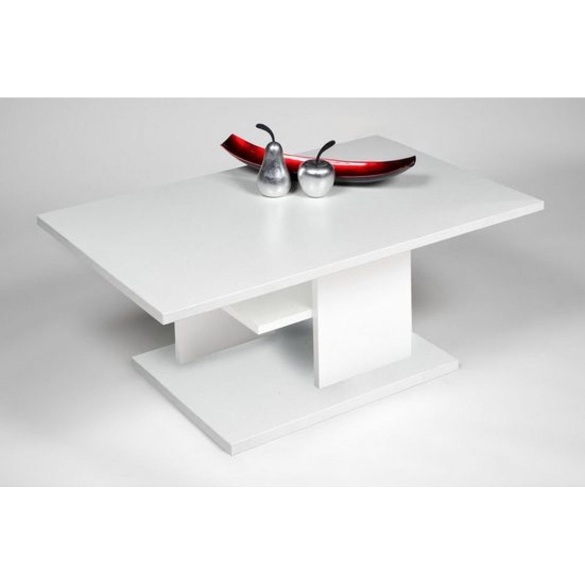 TU MESITA - Mesa de Centro Minimalista Amarilis Blanco TU MESITA