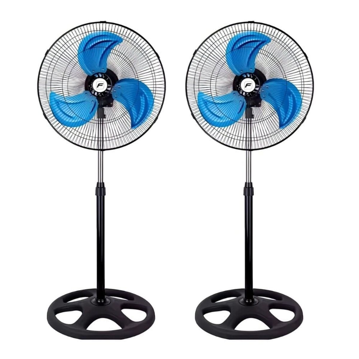 GENERICO - VENTILADOR DE METAL 12" 45W 3 HELICES  NEGRO 1M