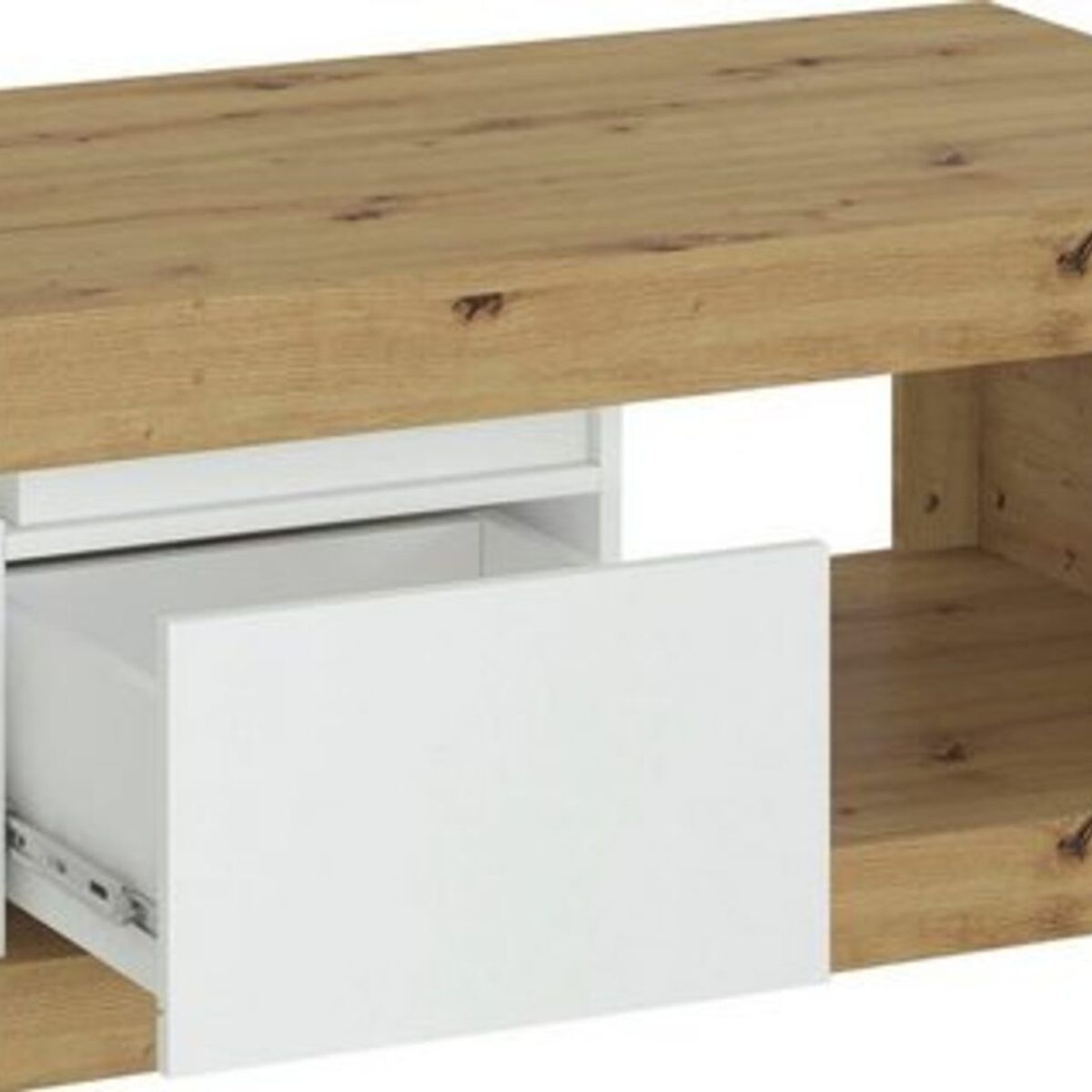 TU MESITA - Mesa de Centro Moderna Daila Blanco 110cm TU MESITA
