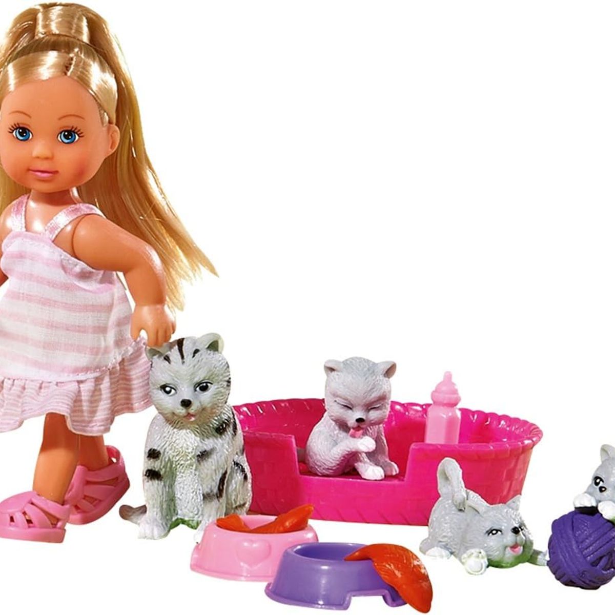 EVI LOVE - Juguete Muñeca Evi Love Amiga de Animales con Gato