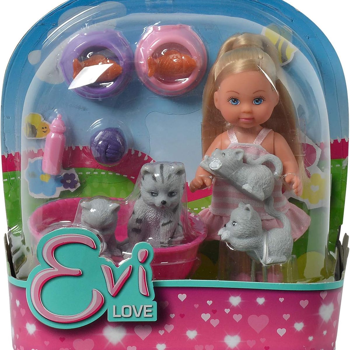 EVI LOVE - Juguete Muñeca Evi Love Amiga de Animales con Gato