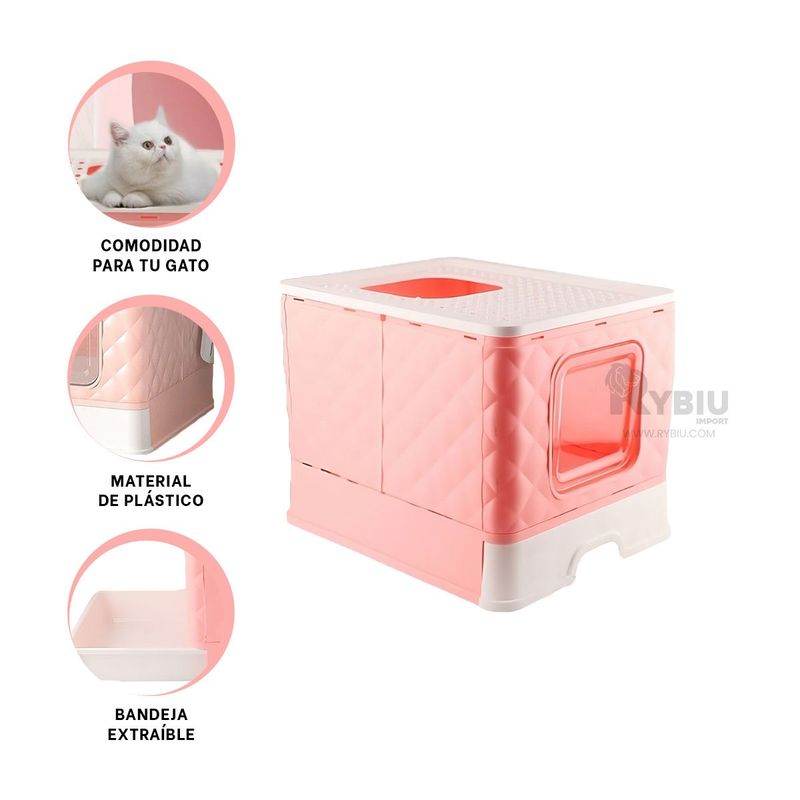 GENERICO - Caja Desmontable Pets en Rosado Y+Envoltorio de Regalo