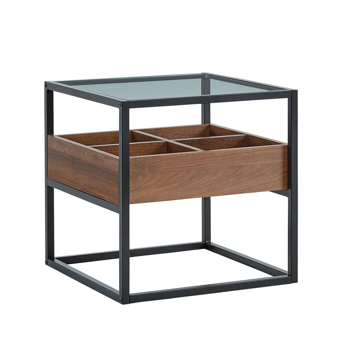 TU MESITA - Mesa Lateral Florencia color Marrón TU MESITA