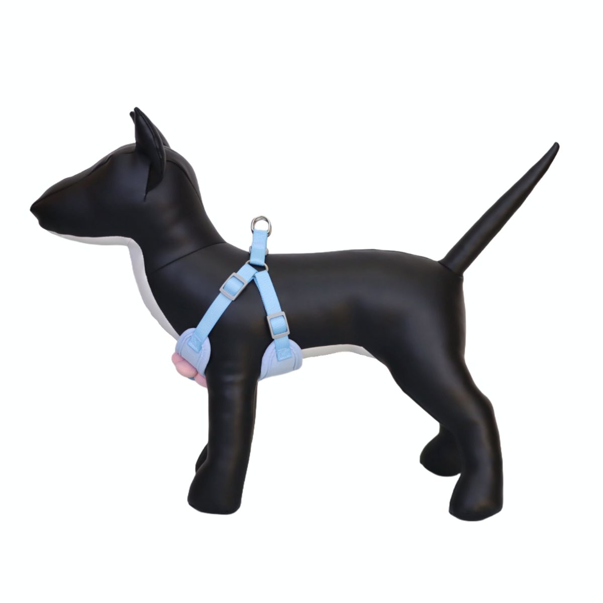 GENERICO - ARNÉS CELESTE TALLA XL PARA PERRO CON DECORACIÓN DE FLOR
