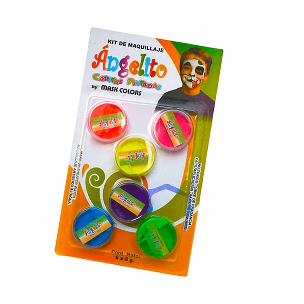 MASK COLORS - Set de 5  maquillaje en colores neón