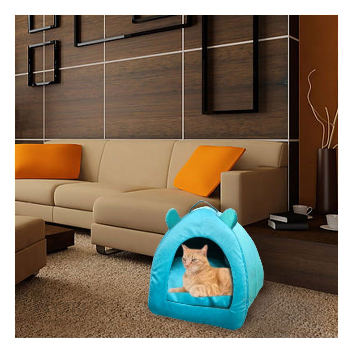 GENERICO - Cama de Funcional de Tela Talla S Verde Agua Y+Agendita