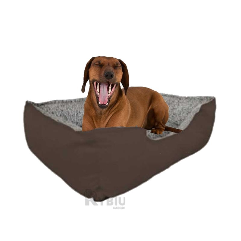 RYBIU IMPORT - Cama con Base de Lona de Color Marron XL Y+Papel de Regalo