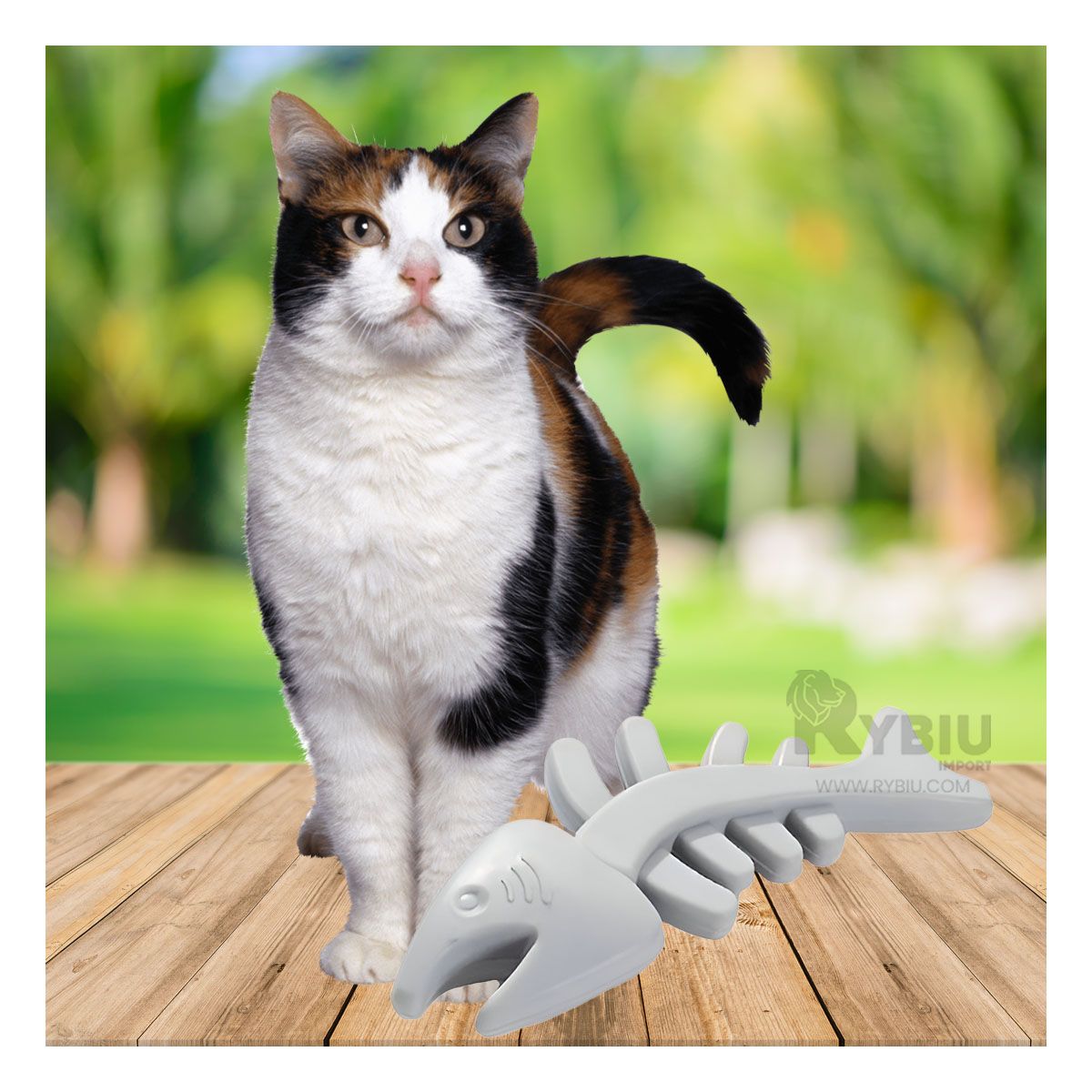 GENERICO - Juguete Relajante para Mascotas de Pescado Plomo Y+Stickers