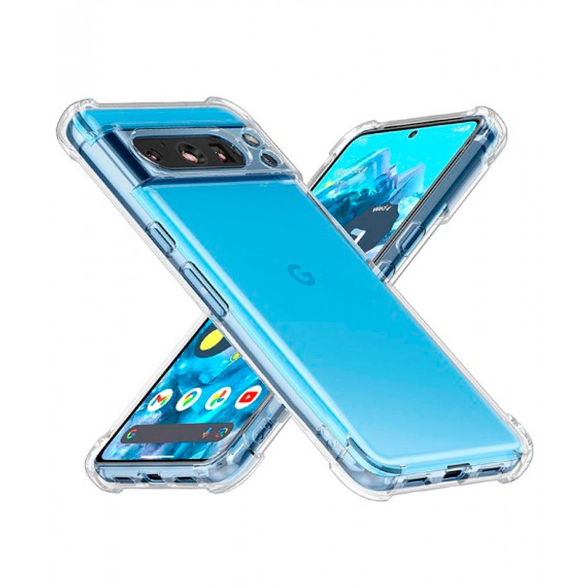 GENERICO - Funda Protector Case GOOGLE PIXEL 8 PRO - TRANSPARENTE ANTI IMPACTO