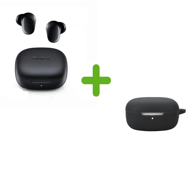 XIAOMI - Xiaomi Redmi Buds 6 Play - Negro + Funda de silicona Negro