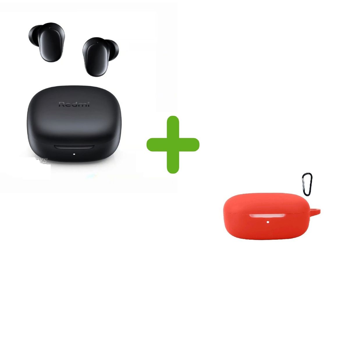 XIAOMI - Xiaomi Redmi Buds 6 Play - Negro + Funda de Silicona Rojo