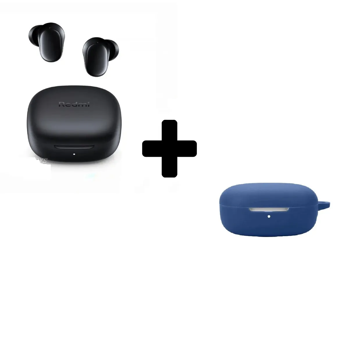 XIAOMI - Xiaomi Redmi Buds 6 Play - Negro + Funda de Silicona Azul